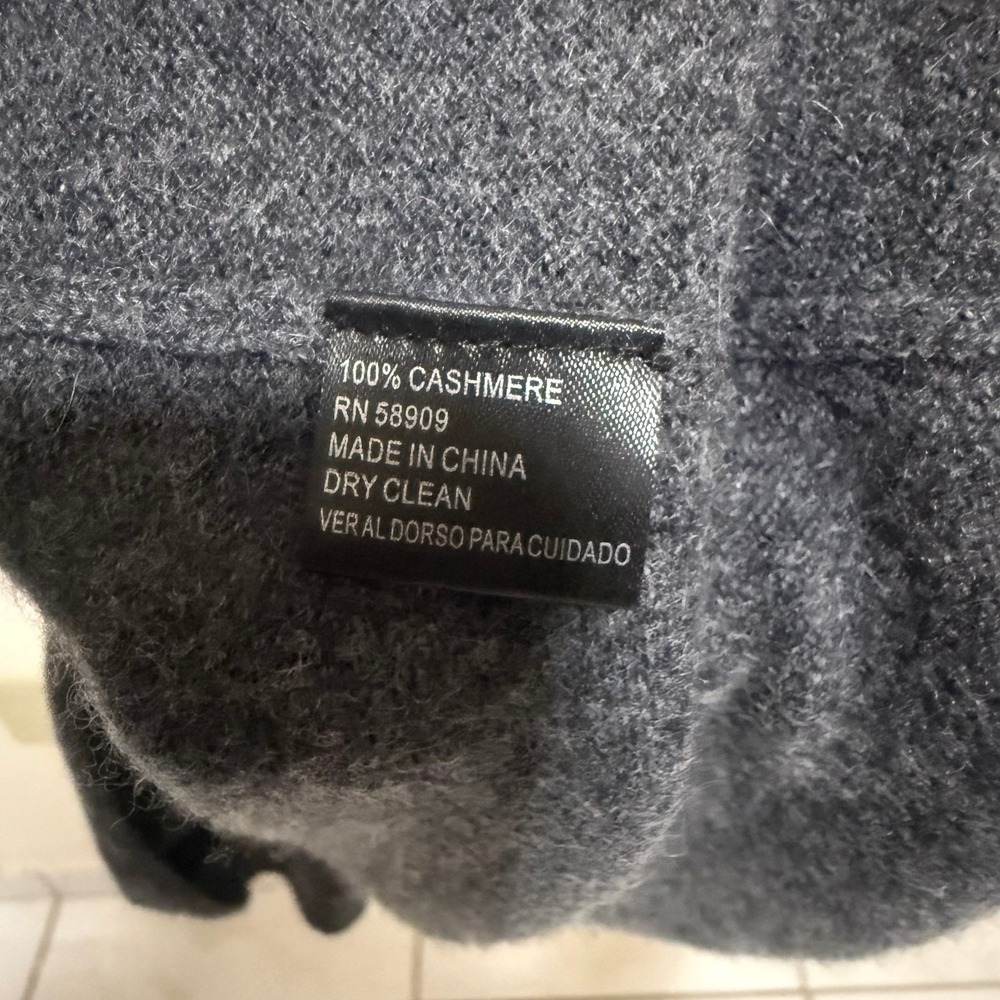 Antonio Melani 100% Cashmere Sweater Dress Gray Short Sleeve Fit Flare Small - Picture 9 of 12
